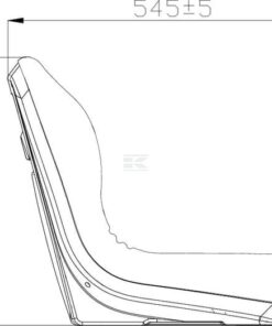 Asiento de PVC negro