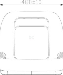Asiento de PVC negro