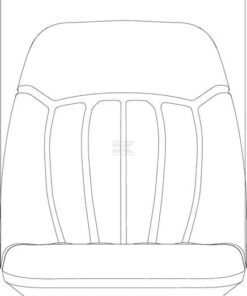 Asiento de PVC negro