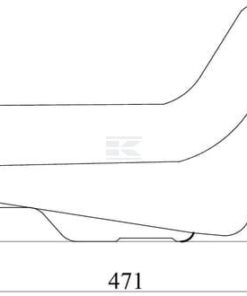 Asiento de PVC negro