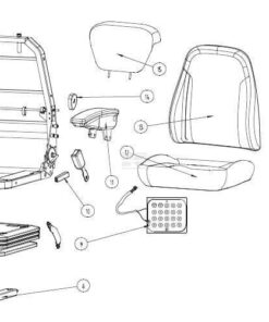 Asiento con suspensión mecánica, PVC 5 Asiento con suspensión mecánica, PVC