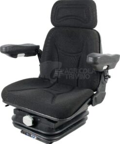 Asiento con suspensión mecánica, textil