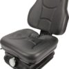 Asiento con suspensión mecánica, en PVC