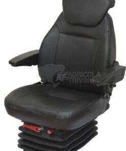 Asiento con suspensión mecánica, en PVC