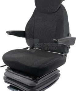 Asiento con suspensión mecánica, textil