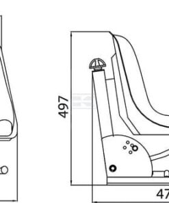 Asiento con suspensión mecánica 7 Asiento con suspensión mecánica