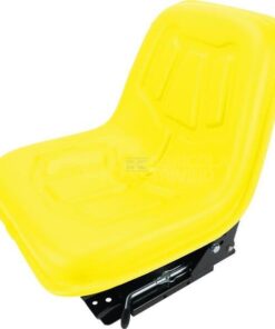 Asiento con suspensión mecánica, con , amarillo, en PVC