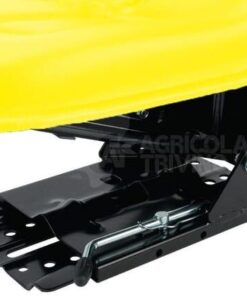 Asiento con suspensión mecánica, con , amarillo, en PVC