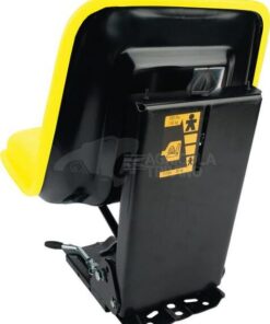 Asiento con suspensión mecánica, con , amarillo, en PVC