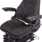 Asiento con suspensión neumática, textil