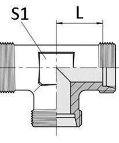 "T" simétrica 50 piezas