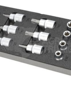 Juego de vasos Torx 1/2" 16 piezas