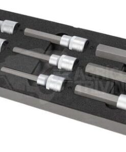 Juego de vasos hexagonales largo 1/2" 9 piezas