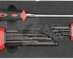 Juego de llaves hexagonales y Torx 18 piezas