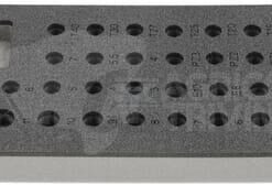 Incrustación de espuma para juego de vasos 1/4", 43 piezas