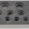 Incrustación de espuma para juego de llaves de vaso 1/2", 24 piezas