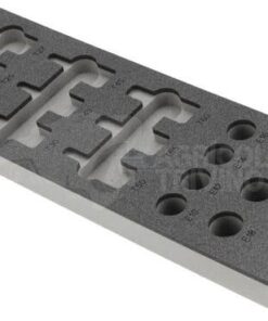 Incrustación de espuma para llaves de vaso/Torx 1/2", 16 piezas