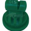 Tobera anti-deriva, venturi, simple chorro plano TTI 110° 015 verde plástico TeeJet