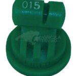 Tobera anti-deriva, venturi, simple chorro plano TTI 110° 015 verde plástico TeeJet