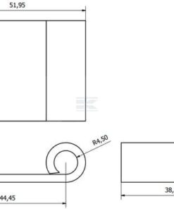 Bisagra de puerta con buje izquierda/derecha