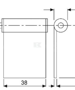 Bisagra de puerta con buje izquierda/derecha