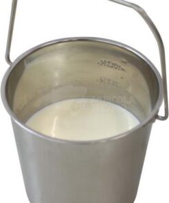 Cubo de 12.3L, acero inox.