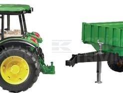Tractor John Deere 5115M con remolque