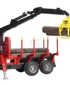 Remolque forestal + 4 troncos