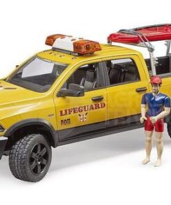 Camioneta de socorrista RAM 2500 con figura y tabla de paddle surf