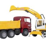 Camión MAN y excavadora