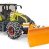 Claas Axion 950 + cadenas de nieve