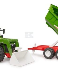 Roadmax tractor con cargador frontal y remolque
