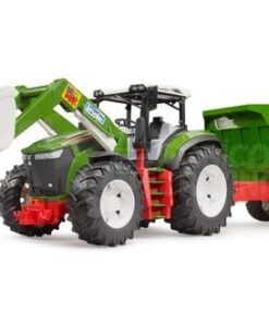 Roadmax tractor con cargador frontal y remolque