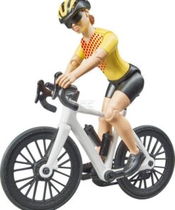 Roadster con 1 bicicleta de carretera y ciclista