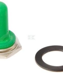 Semicapuchón para interruptor verde 12 mm