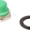 Semicapuchón para interruptor pulsador verde 12 mm