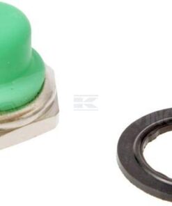 Semicapuchón para interruptor pulsador verde 12 mm