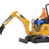 JCB microexcav. + trabajador