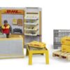 Tienda DHL con carretilla para palets manual, bworld