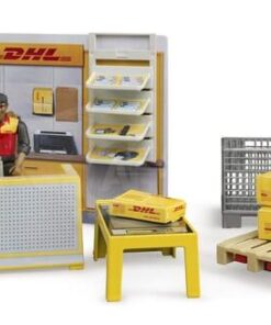 Tienda DHL con carretilla para palets manual, bworld