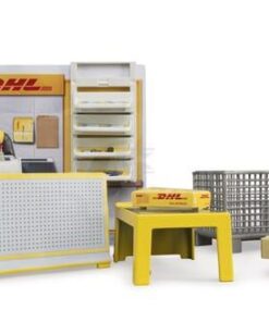Tienda DHL con carretilla para palets manual, bworld