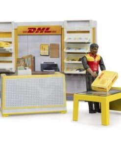 Tienda DHL con carretilla para palets manual, bworld