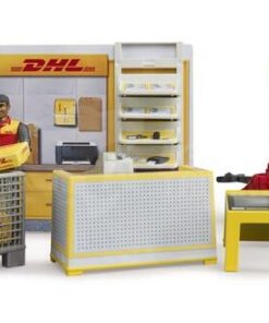 Tienda DHL con carretilla para palets manual, bworld