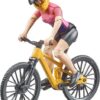 Bicicleta de montaña con ciclista