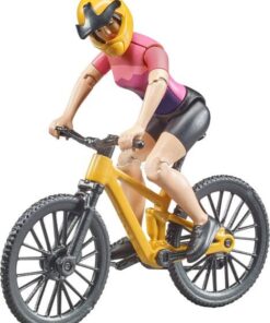Bicicleta de montaña con ciclista