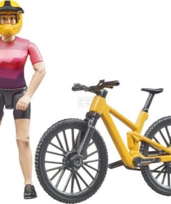 Bicicleta de montaña con ciclista 8 Bicicleta de montaña con ciclista