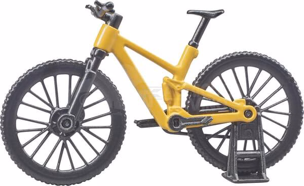 Bicicleta de montaña con ciclista 5 Bicicleta de montaña con ciclista