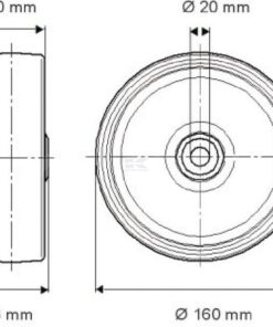 Rueda 160 mm