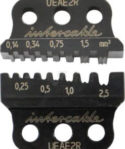 Alicate de engaste para inserto de manguitos terminales de cables 0.14-2.5mm².