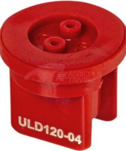 Tobera estándar, doble, chorro plano ULD 120° 04 rojo plástico Hypro